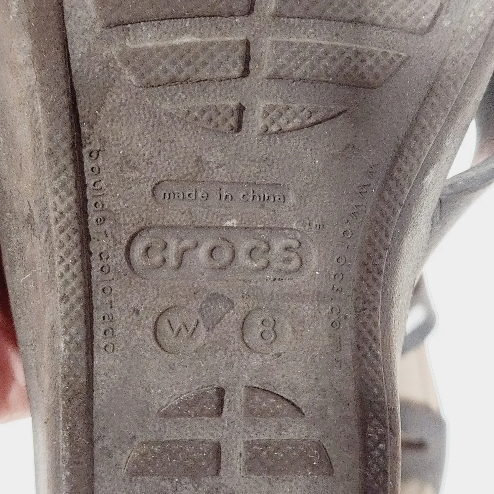 Crocs Wedge Sandal Size 8W - Picture 7 of 7